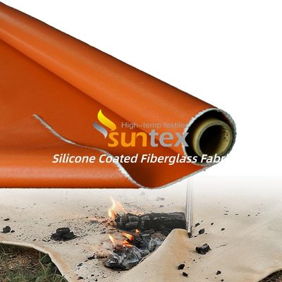 Thermal Insulation Silicone Coated Fiberglass Fabric with Corrosion Resistance and Weatherproof Properties