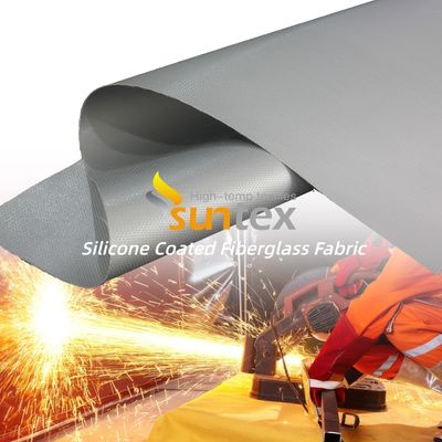 Fireproof Heat Resistant Silicone Coated Fiberglass Fabric 850g/m2 for High Temperature Applications