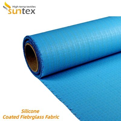 Fireproof Waterproof Silicone Coated Fiberglass Fabric 850g/m2 High Silica Fiberglass Cloth for Heavy Duty