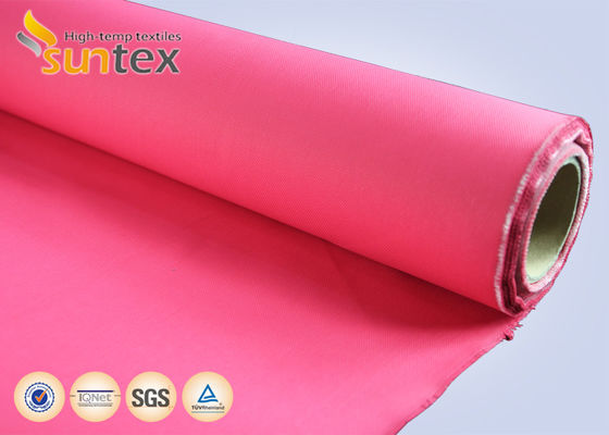High Temperature 550 Degree C Acrylic Coated Fiberglass Fabric Easy to Sew and Cut Fire Resistant Fabric