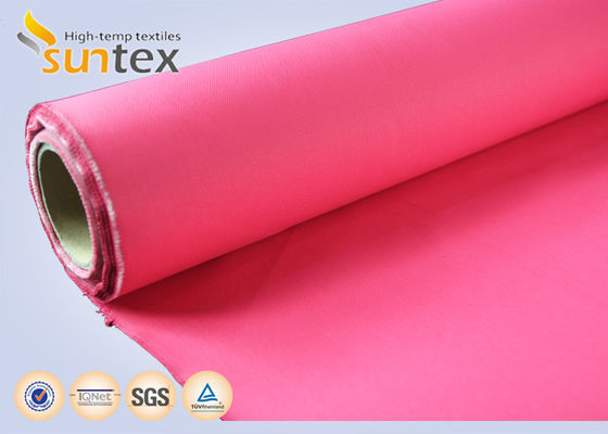 Fire Resistant Fiberglass Fabric with Acrylic Coating for 550 Degree C Temperature Resistance Self Extinguishing and Non Toxic Smoke Emission
