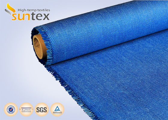 Fireproof Acrylic Coated Fiberglass Fabric with 550 Degree C Temperature Resistance and Easy to Sew and Cut for Welding Blankets