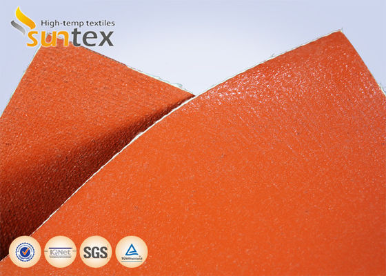 Customized Colored  Silicone Fiberglass Fabric Fireproof High Temperature Thermal Insulation Silicone Coated Fabric Cloth