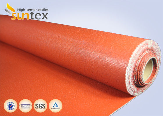 Red Silicone Fiberglass Cloth 960 G/sqm, Heat & Cold Insulation Material