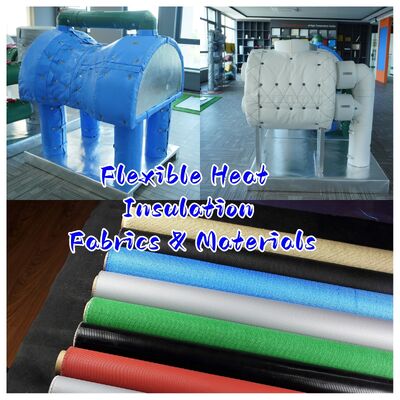 EN-13501認証、550℃耐熱、0.6mm厚の防火・防煙用防火カーテン生地