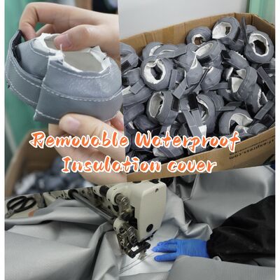 EN-13501認証、550℃耐熱、0.6mm厚の防火・防煙用防火カーテン生地