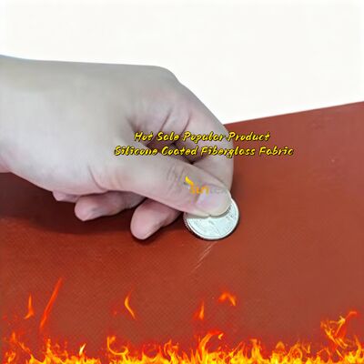 耐火高温抵抗 (-70～260℃) 防水シリコーンコーティンググラスファイバーファブリック高シリカグラスファイバークロス