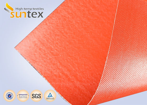 Customized Colored E-Glass Silicone Rubber Coated Fabric Cloth Fiberglass Base Heat Resistant Safety for Cutting Process