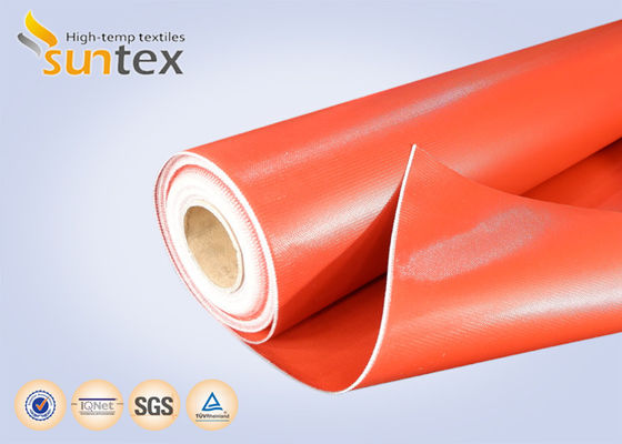 Heat Shield Material: Red 32 Oz Silicone Coated Fiberglass Cloth