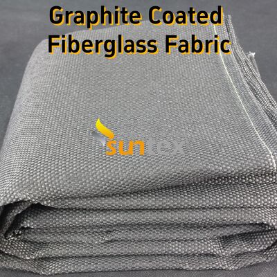 Graphite Coated High Temperature Fiberglass Cloth Fireproof Blanket with 750℃ Coating and 550℃ Fabric Resistance 28.82oz/sqy