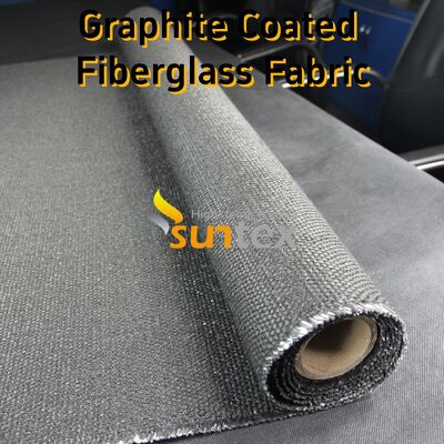 Graphite Coated High Temperature Fiberglass Fabric with 750℃ Coating and 550℃ Fabric Resistance 28.82oz/sqy