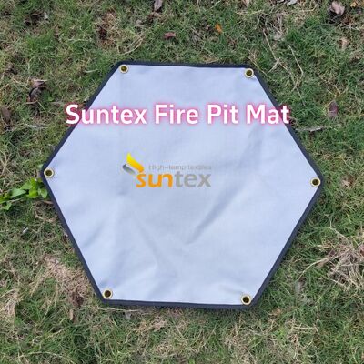 550°C Heat Resistant Fire Pit Mat with Multi-Layer Structure and Customizable Size for Outdoor Protection