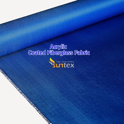 Acrylic Coated Fire Resistant Fiberglass Fabric with 550 Degree C Temperature Resistance for Welding Blankets