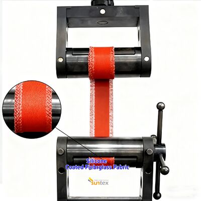 工業用途向け 耐火性 高温耐性 引き裂き防止 シリコーンコーティング グラスファイバークロス