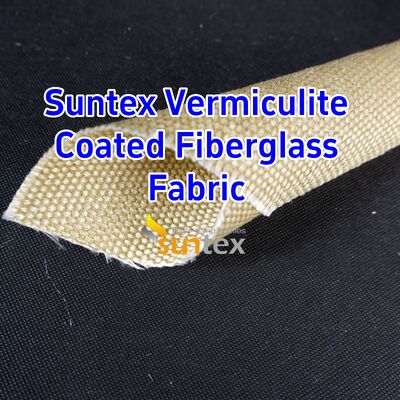 750℃ Temperature Resistance Vermiculite Coated Fiberglass Fabric with 1070gsm Heavy Weight and Excellent Abrasion Resistance
