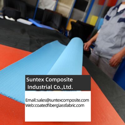 Heat Resistant Silicone Coated Fiberglass Fabric with 4H Satin Weave and 550°C Temperature Resistance
