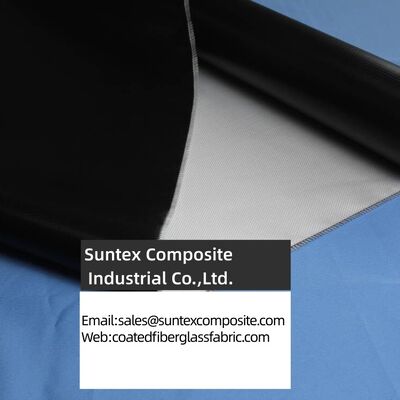High Temperature Silicone Coated Fiberglass Fabric with Two Side Silicone Rubber Coating and Alkali Free E-Glass for 550°C Resistance