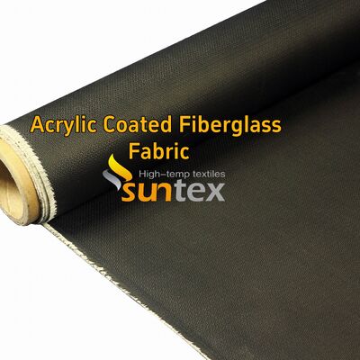 550℃耐熱赤色グラスファイバークロス、厚さ0.4mm、アクリルコーティング、難燃性、溶接用