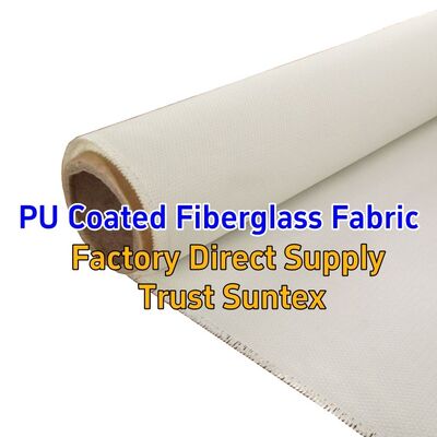 460 g/sqm 0.41 mm M0 Fire Resistant PU Coated Fiberglass Fabric for Fireproof Blankets