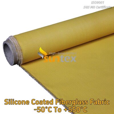 Heat Insulation and Fireproof Waterproof Material Silicone Coated Fiberglass Fabric