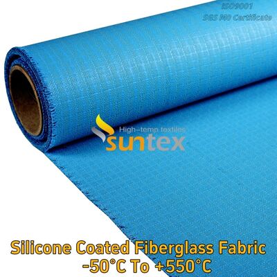 Fireproof Silicone Rubber Calcium Silicate Coated Impregnated Fiberglass Fabric Cloth