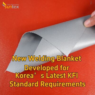 Suntex KFI Certified Custom Welding Fire Blanket High Heat Resistant Fiberglass Fireproof Blanket Anti-Spark Anti-Slag Industrial Welding Safety Protection