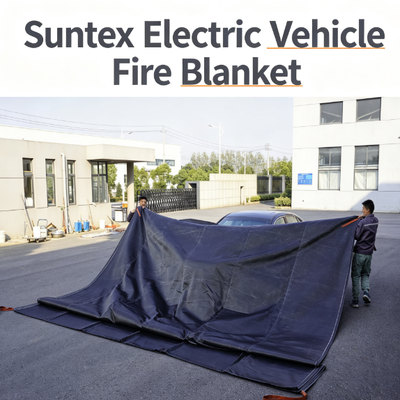 EV車火災防止ブランケット グレー 550℃ 耐熱性 強化ガラス繊維製 電気自動車用防火シート